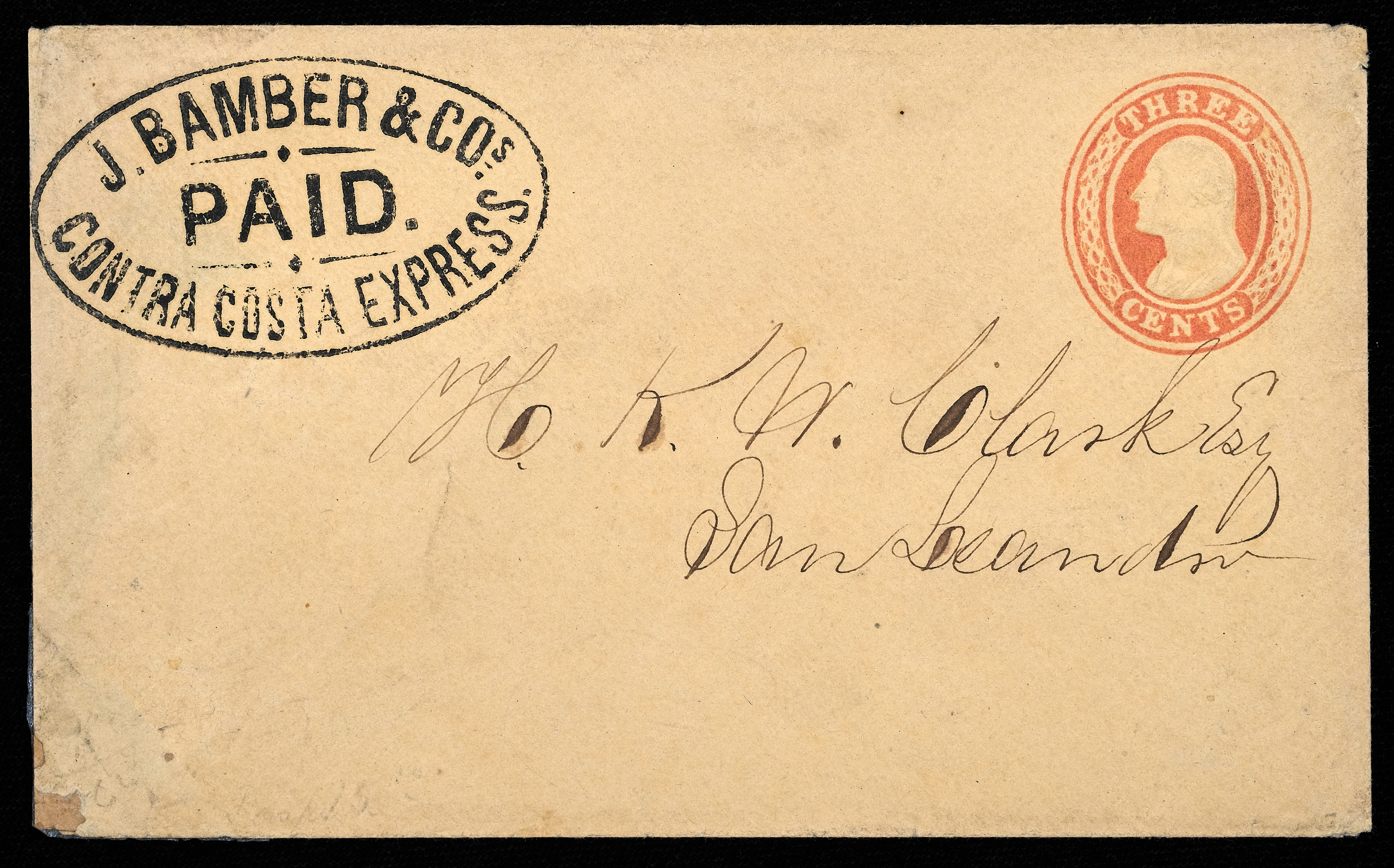 Lot 4011 - western postal history Bamber & Co's Express -  Americana Stamps Winter 2026 Sale -Day 2